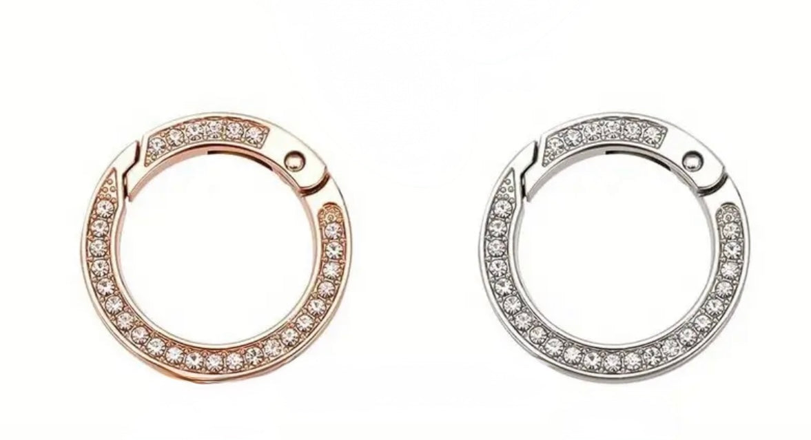 Anelli a moschettone con STRASS