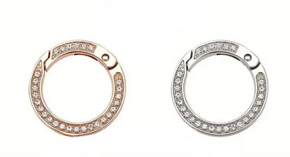 Anelli a moschettone con STRASS