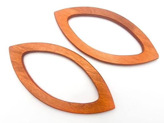 Manici per borse ovali in legno