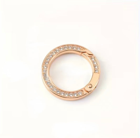 Anelli a moschettone con STRASS