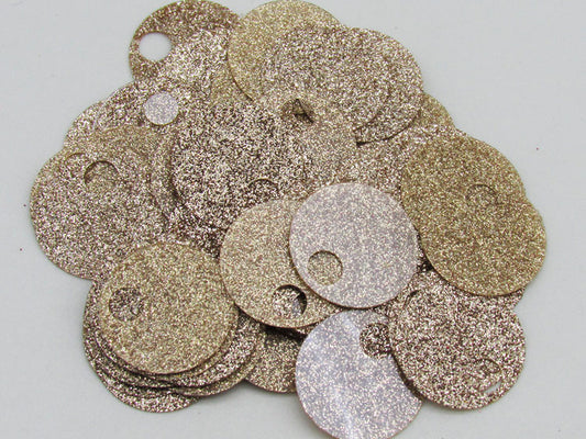 Paillettes GLITTER per borse 20mm foro 5mm