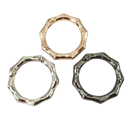 Anelli a moschettone effetto BAMBOO