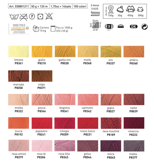 Lana 100% acrilico PERFETTO