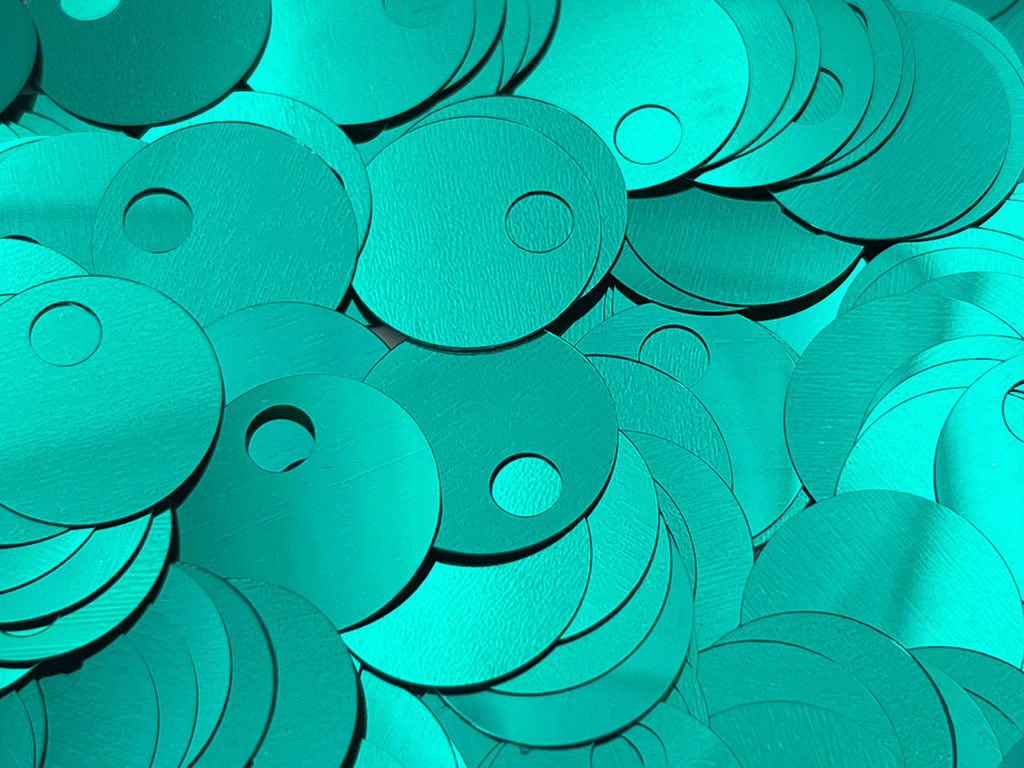 Paillettes per borse 20 mm con foro 5mm